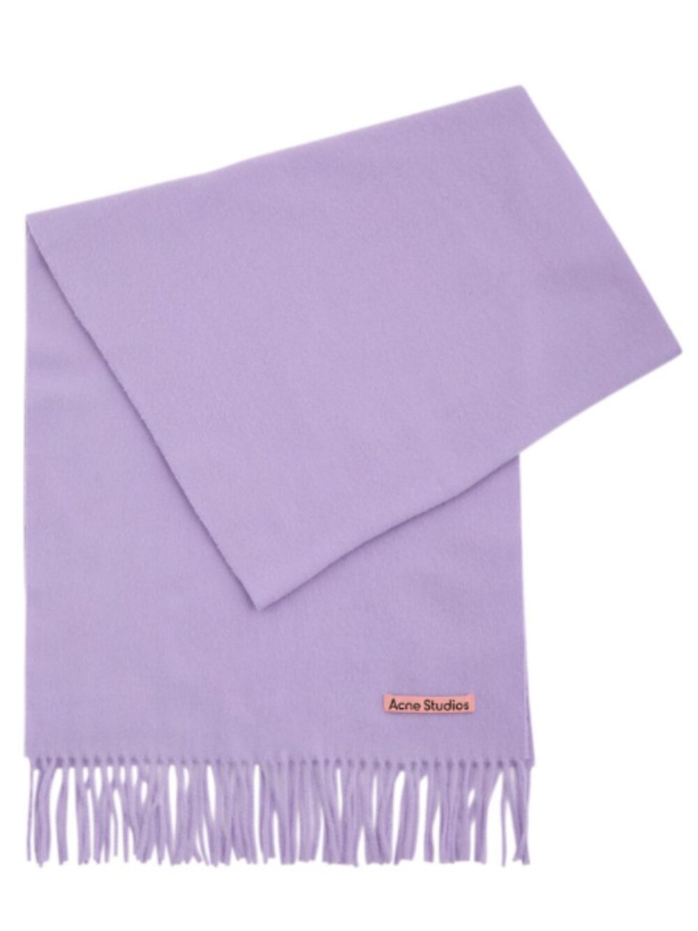 BNWT AW25 ACNE STUDIOS PINK PATCH OVERSIZED WOOL SCARF